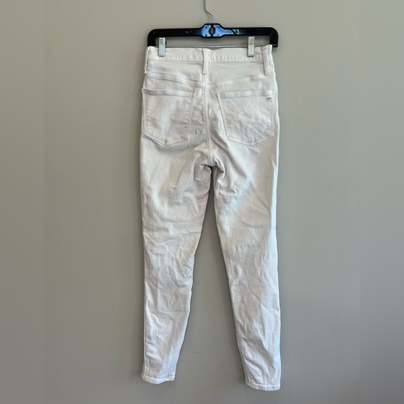 Madewell 10" High-Rise Skinny Jeans in Pure White, size 26 - Picture 3 of 11